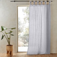 Штора Из льна Jaliska 140 x 220 см синий AM.PM  фото, kupilegko.ru